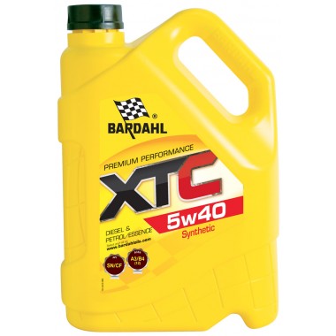 XTC 5W40 5л. Полнозольное синтетическое Full SAPS масло