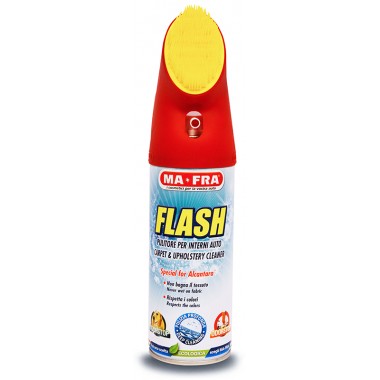 FLASH (spray) 400мл Очиститель обивки салона антибактериальный пенный